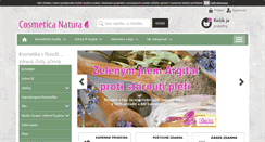 Desktop Screenshot of cosmeticanatura.cz